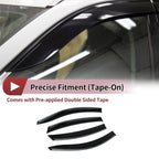 Set of 4 Window Deflectors for Nissan Sentra (2007–2012) Black Vent Visor