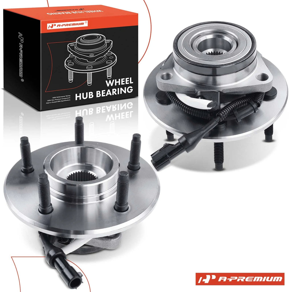 2X Front Wheel Hub & Bearing Assembly for Ford Expedition (1997–2023)