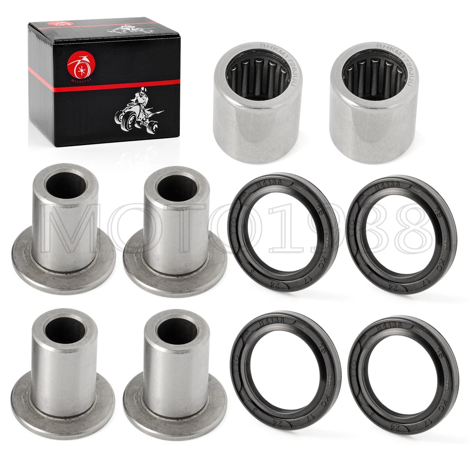 Front Upper A-Arm Bushing & Shaft Kit for Suzuki Quadsport LT-Z400 (2003–2014)