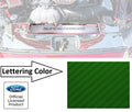 Radiator Cover Trim Plate Replacement Green Carbon Fiber for 2015–2017 Mustang GT
