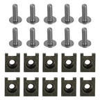 10x Aluminum M6x20mm Screen Bolts & Spring C Clips for Honda (T)