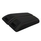 Leather Synthetic Console Armrest Cover for Lincoln MKX (2011–2015) Beige Stitch
