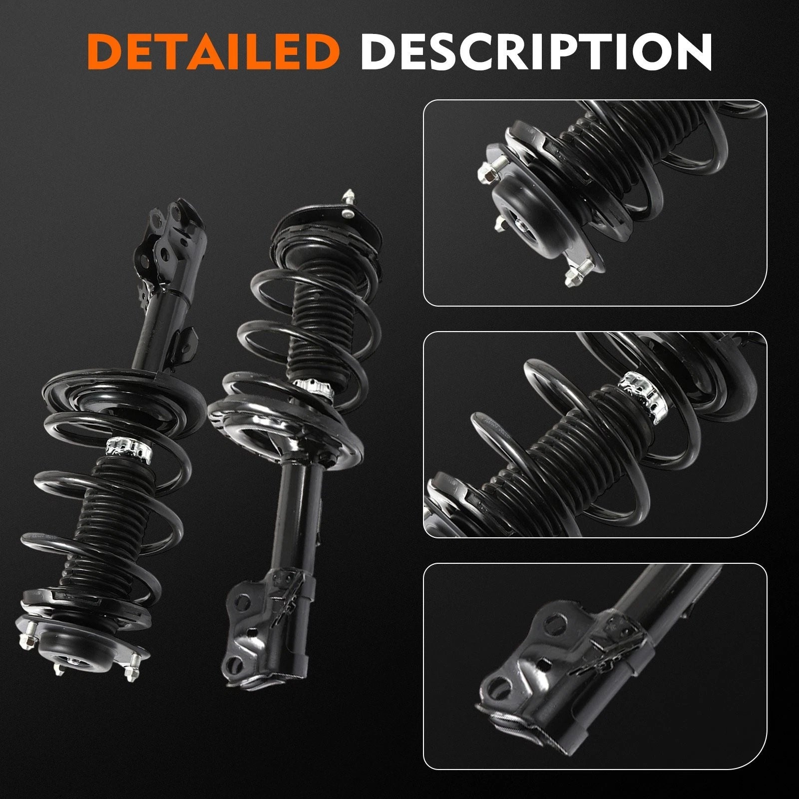 Front Rear Struts Spring Suspension Kit for Toyota Camry (2012–2017)