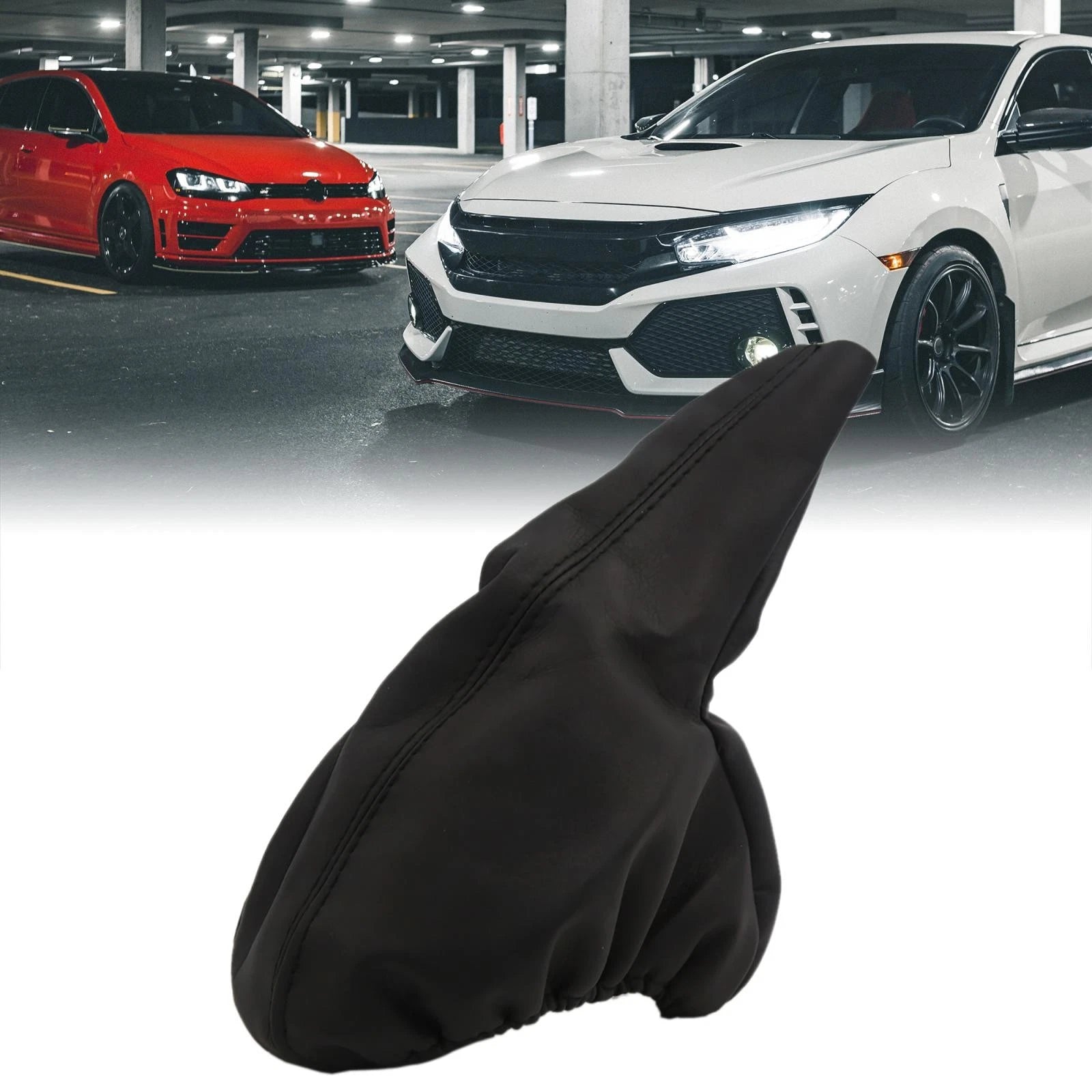 Black Dustproof Handbrake Boot Cover for Toyota Golf 