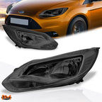 Smoked Lens Side Corner Headlight/Lamp for Ford Focus (2012–2014)