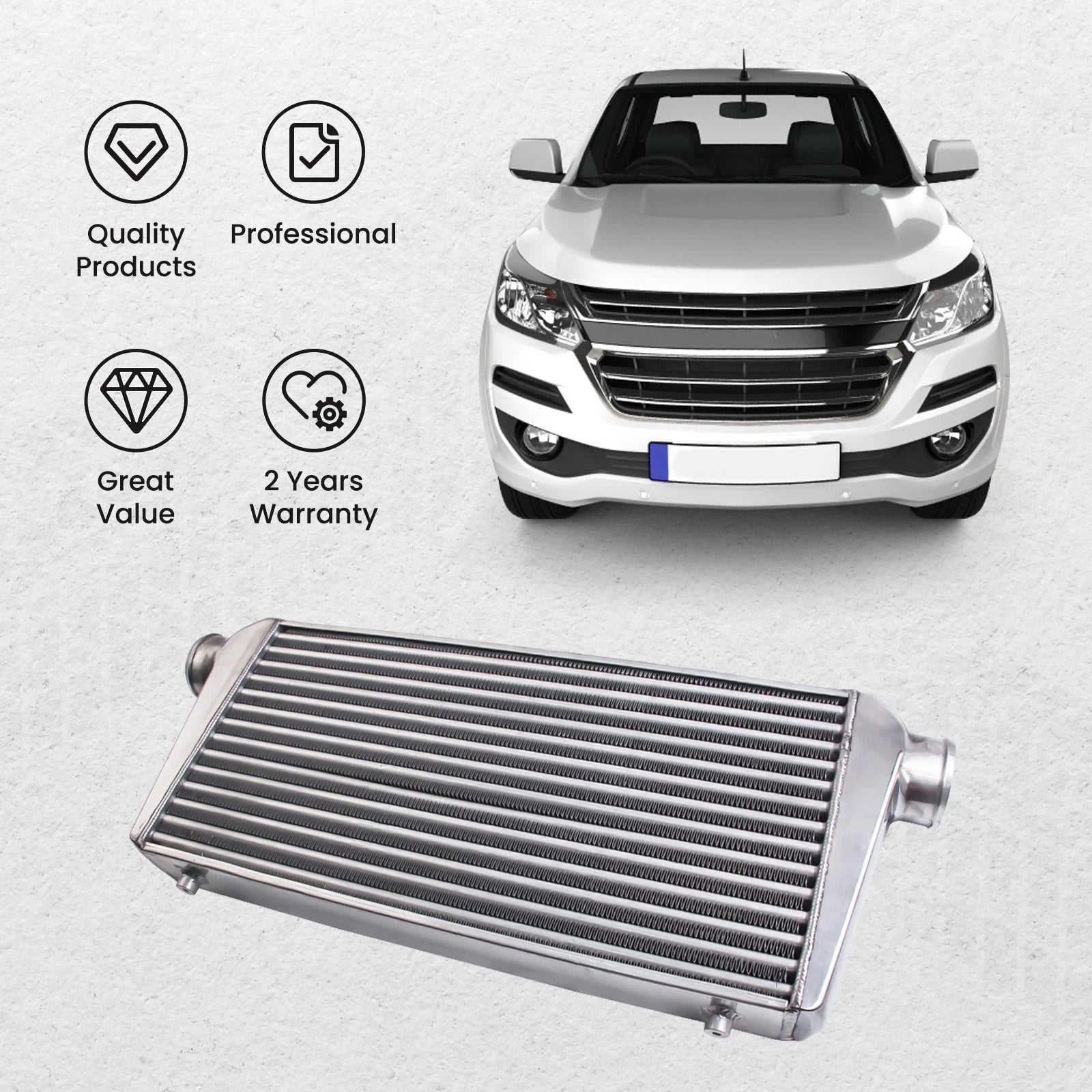 3" Front Mount Intercooler Tube & Fin 24"x12"x3" (Universal)