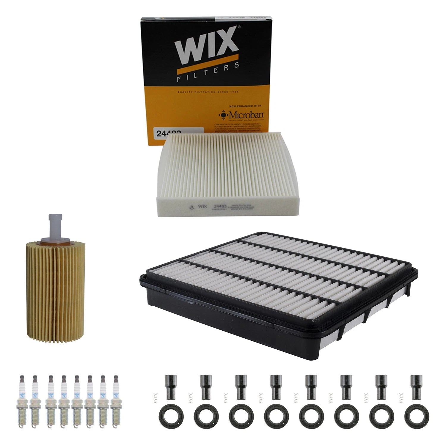 Tune Up Kit with NGK 8 Spark Plugs & Boots for Land Cruiser Tundra (2007–2021)