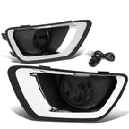Smoked Lens Front Fog Light w/Chrome Trim Bezel for Chevy Colorado (2015–2019)