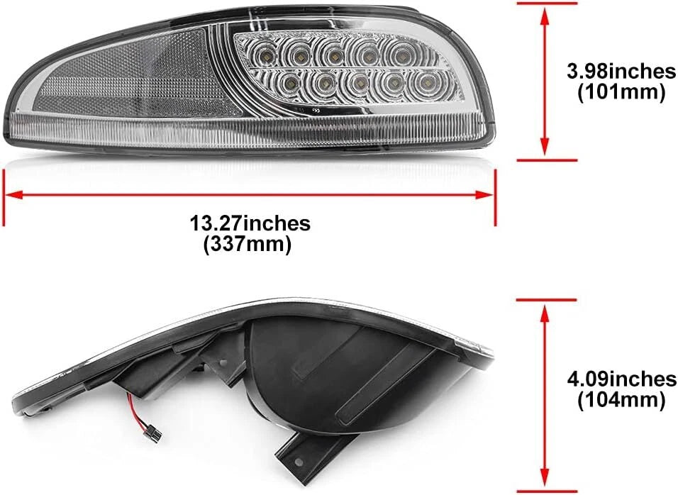 Turn Signal Lights for Chevy Corvette C5 (1997–2004) - Clear DRL Parking Light