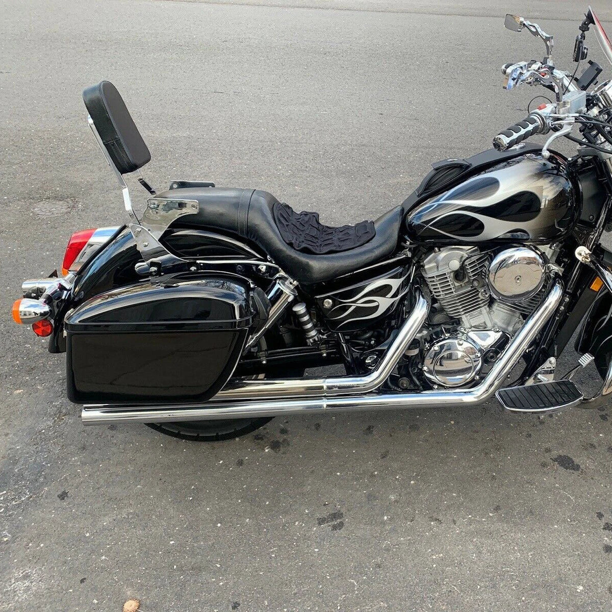 Saddle Bags for Harley Sportster Softail Honda (Large)
