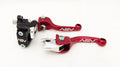 Front Brake Clutch Perch Levers Pair for Honda CRF (Shorty, Red)