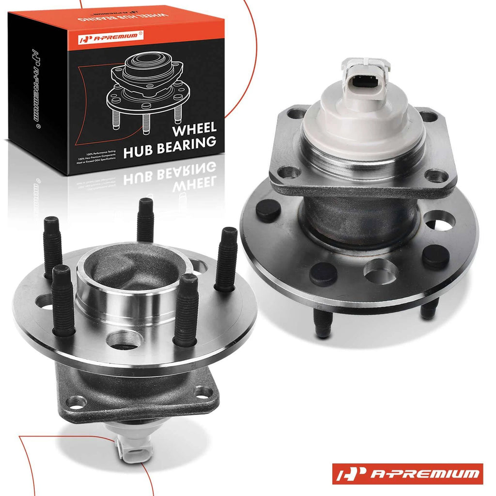 2X Rear Wheel Hub & Bearing Assembly with ABS for Chevy Impala (2000–2013)