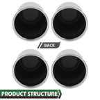 Set of 4 Chrome Push Through Center Caps for 3.18" Rims