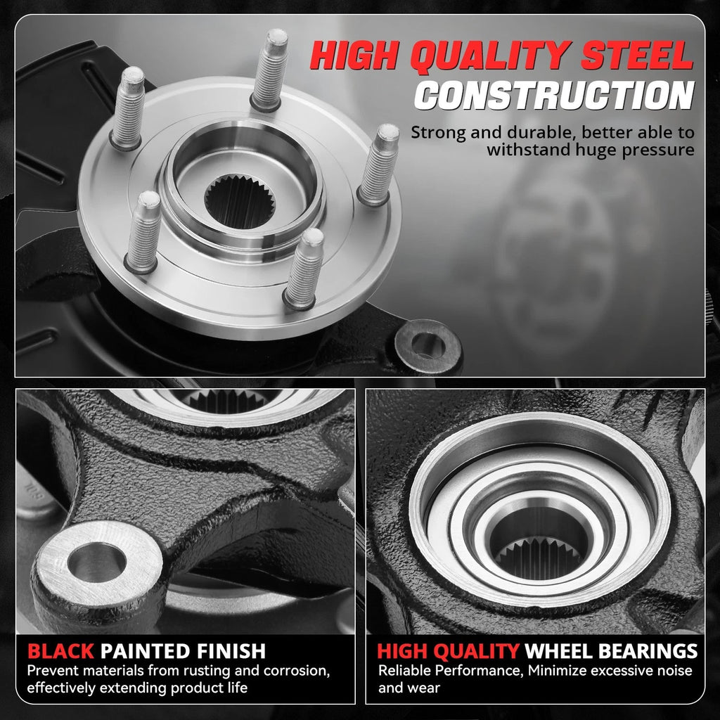 Front Right Loaded Wheel Bearing Knuckle for Ford Escape 2001–2012