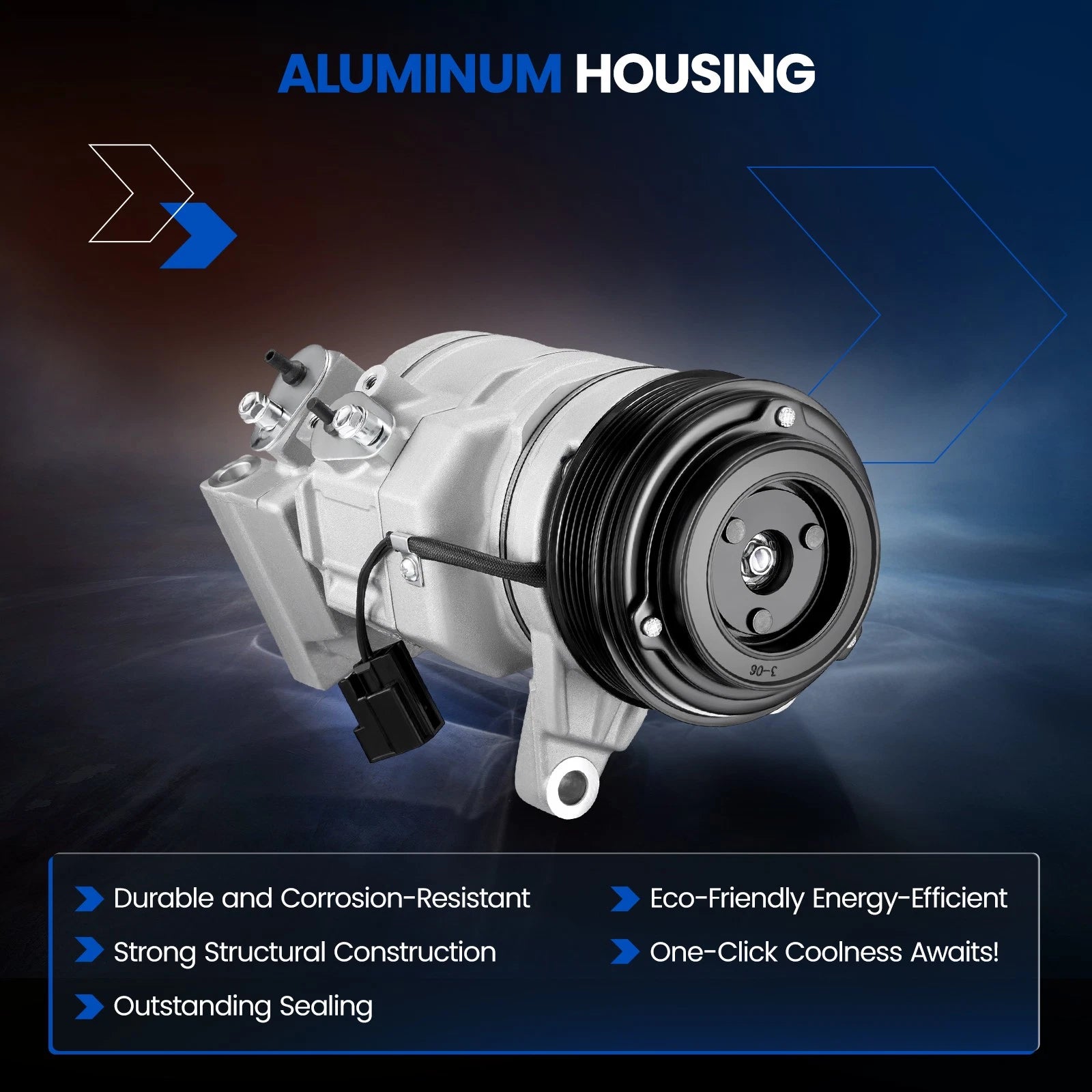 A/C Compressor CO21685C for Cadillac CTS 3.0L 2010-2014, 3.6L 2008-2015, ATS 3.6L