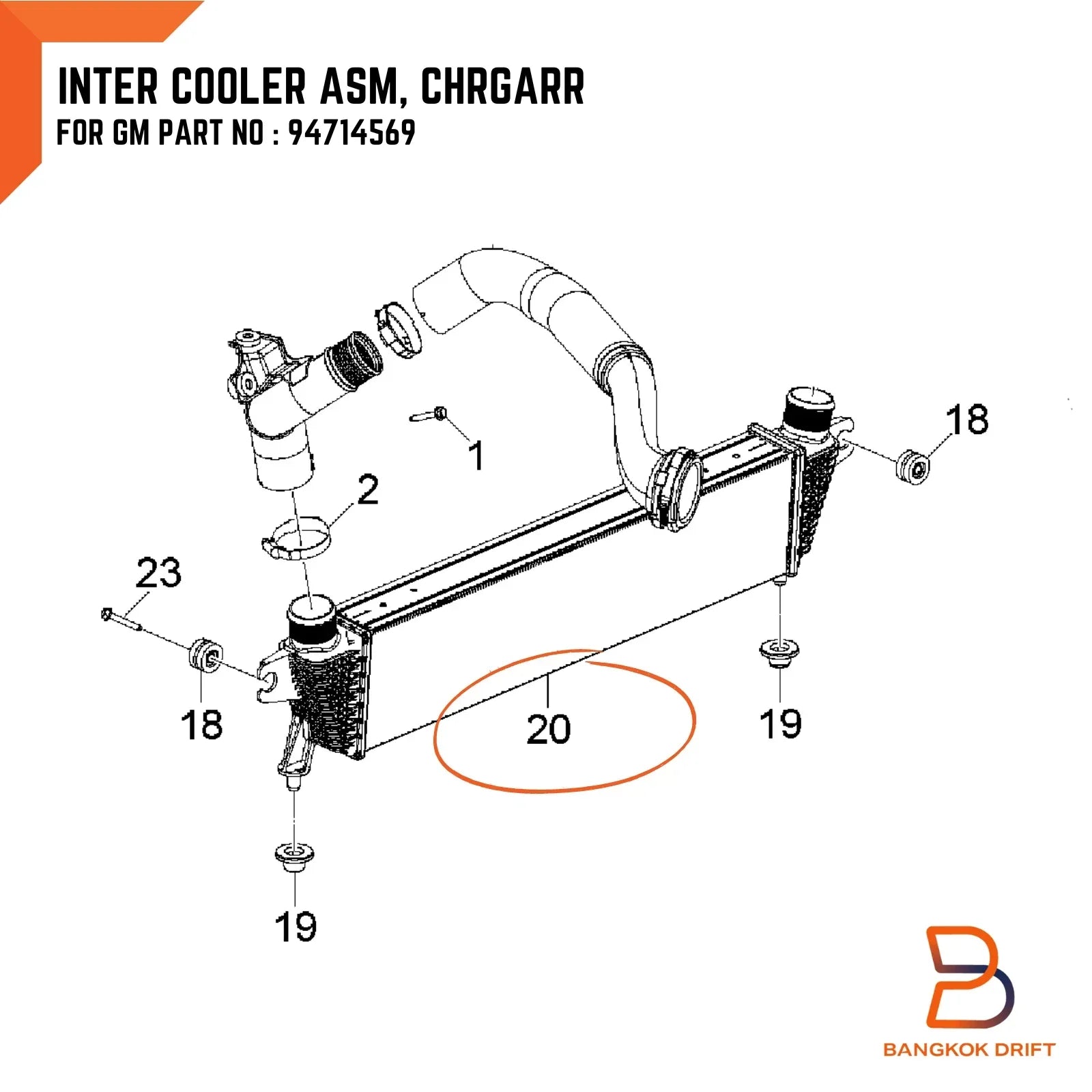 Air Intercooler Turbocharger for Holden Colorado Trailblazer (2012-2022)