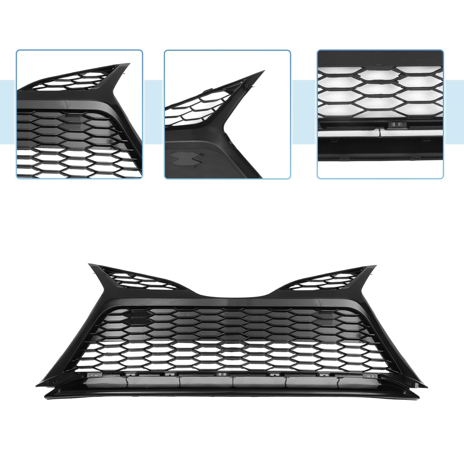 Front Lower Hood Bumper Grille for Toyota Camry SE (2018–2020) Black