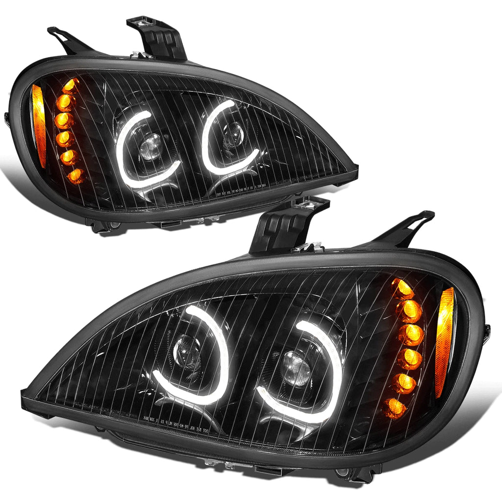 LED DRL + Turn Signal Projector Headlight for Freightliner Columbia (2004–2017)