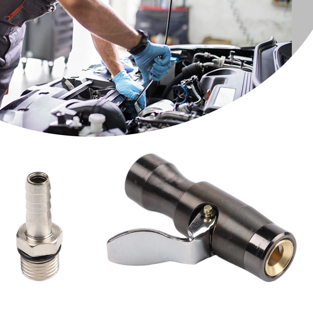 Double Jaw Lock Inflation Nozzle for Tire Pressure Gauge & Air Compressor
