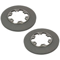 Set of 2 Motorcraft Rear Disc Brake Rotors for Ford (309mm)