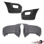 Set of 2 Rear Bumper End Caps for Nissan Xterra (2005–2015) Textured Gray