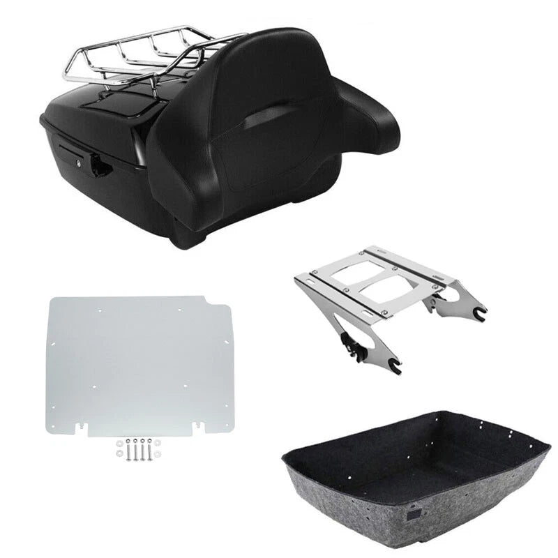 Trunk Backrest Mount Rack Plate for Harley Touring Road Glide (2014–2026)