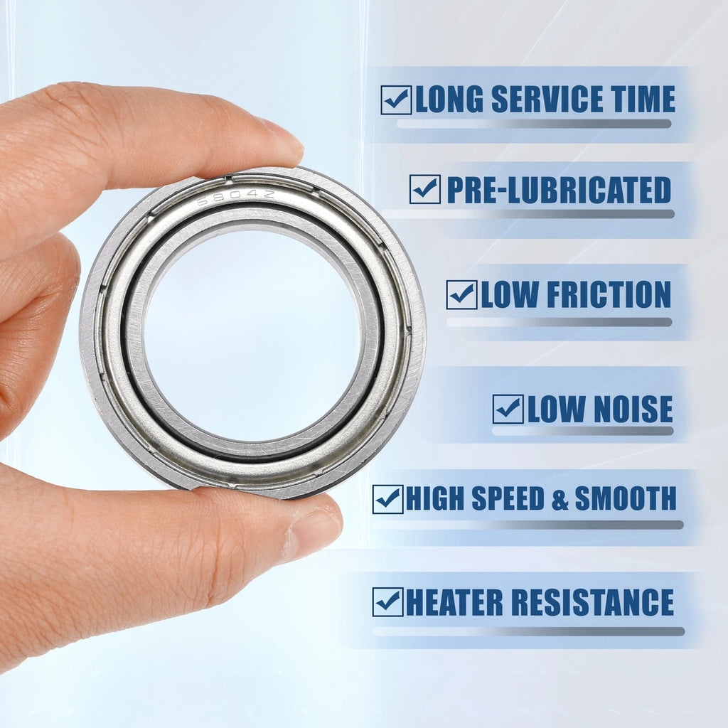 10 Pcs 20x32x7mm Double Metal Shield 6804ZZ Ball Bearings for Automotive (N/A)