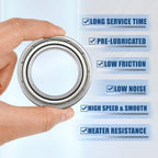 10 Pcs 20x32x7mm Double Metal Shield 6804ZZ Ball Bearings for Automotive (N/A)
