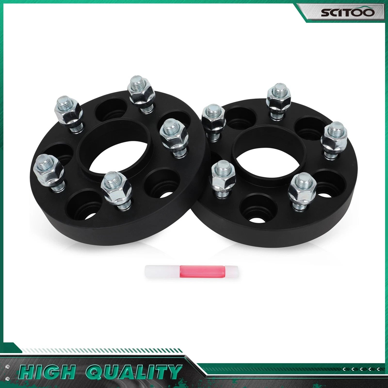 2X 1" Hub Centric Wheel Spacers 5x108 12x1.5 for Ford Thunderbird Escape (2000–2005)
