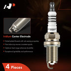 Set of 4 Iridium Platinum Spark Plugs for Jeep Compass Patriot (2007–2011)
