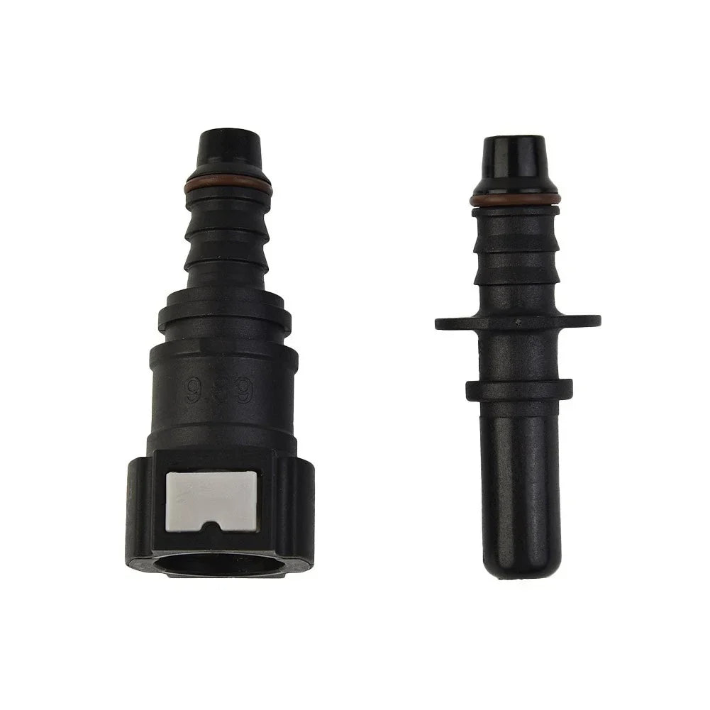 Fuel Line Hose Connector Black Nylon Pipe Connector Quick Release for Vehicle