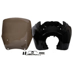 15" Black Front Fairing Windshield for Harley Dyna Super Wide Glide