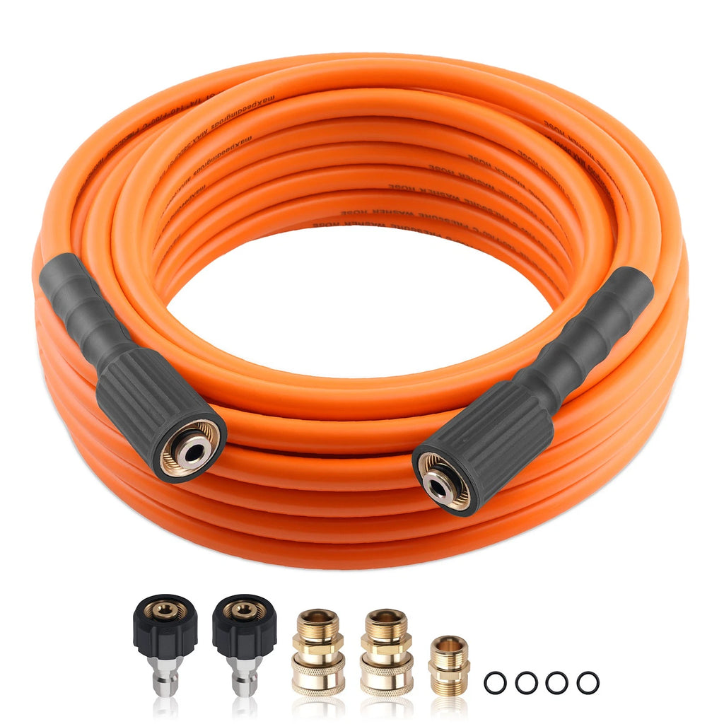 50FT High Pressure Washer Hose for Honda Ryobi (5800PSI, M22, 3/8")