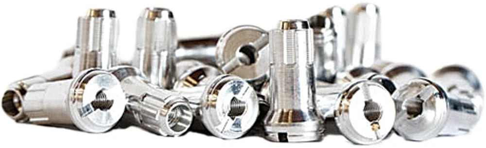 Set of 36 DUBYA Front Spoke Nipples for Honda CRF150R (2007–2017) Silver