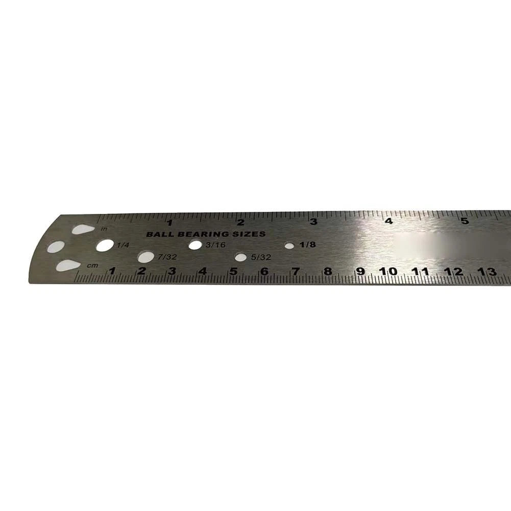 Stainless Steel Spoke Measuring Ruler for Accurate Measurements (13 Inch)