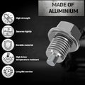 2X M14x1.5 Magnetic Oil Drain Plug for Universal Car (All Models)
