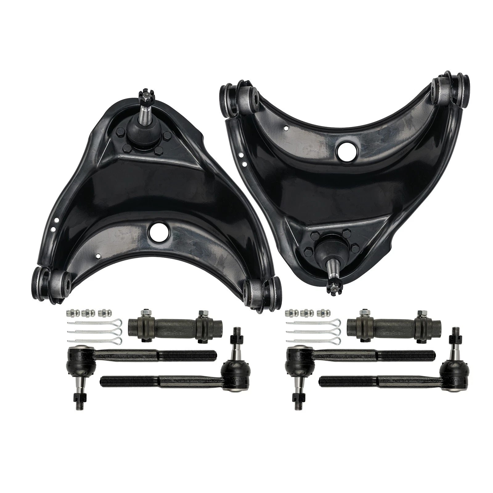 Front Control Arms and Tie Rods Kit for Chevy GMC C1500 C2500 (1988–2000)