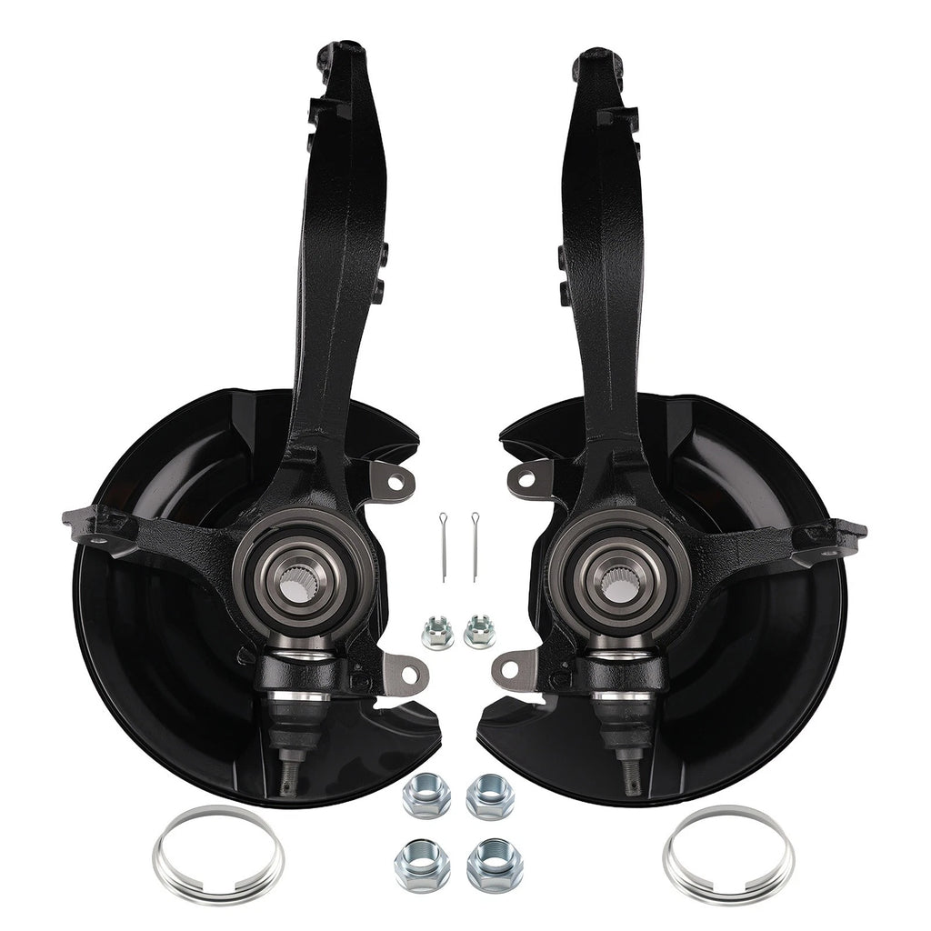Front Wheel Bearing Hub w/ Knuckle Pair for Honda Accord 2003–2007 2.4L