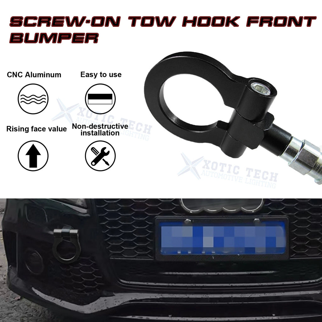 Anodized Alloy Black Tow Hook for Audi A4/S4 B8 (2008-2019)