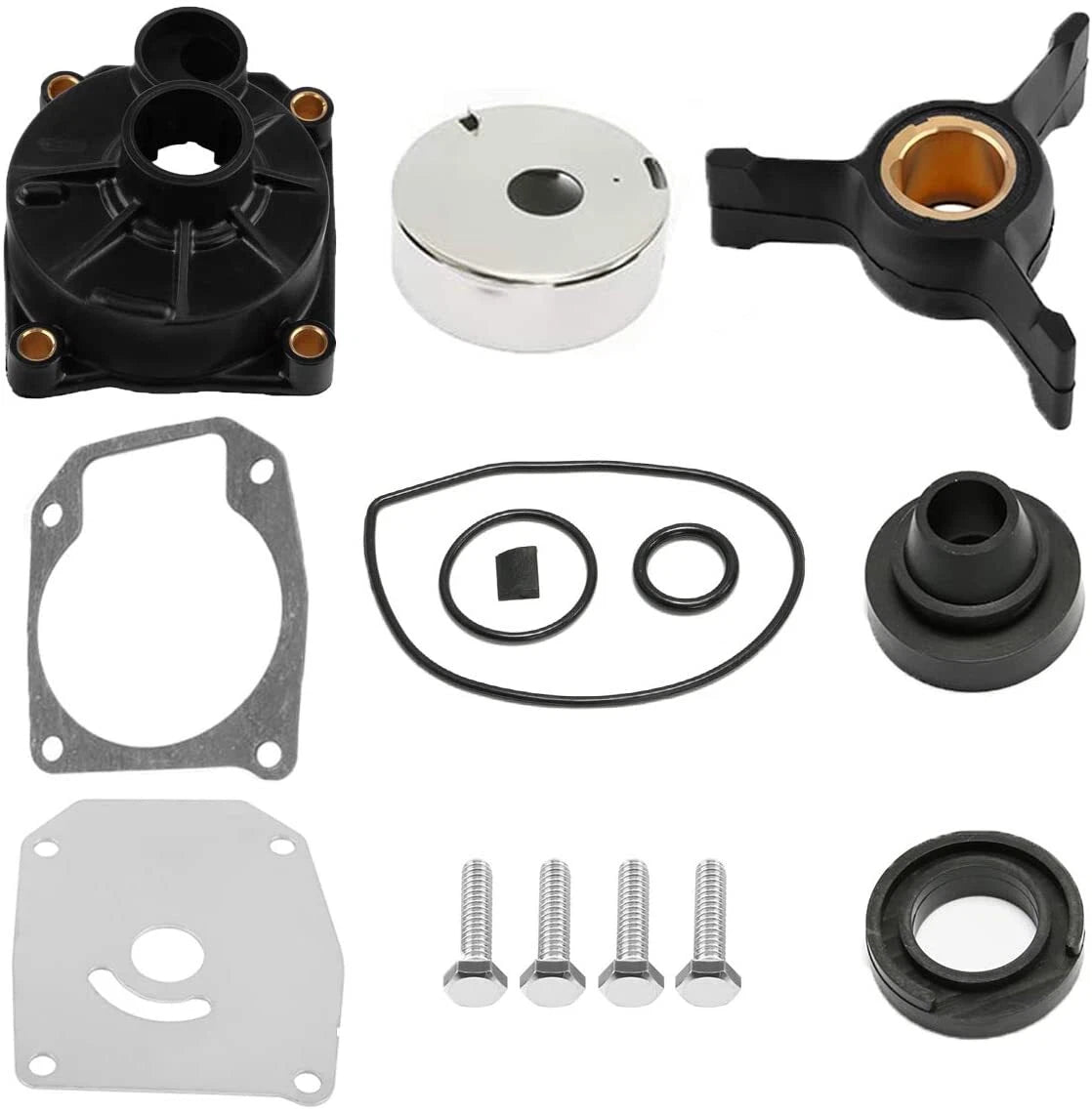 Water Pump Impeller Kit for Johnson Evinrude 40-50 HP (1990–2006) 438592 433548 433549