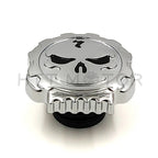 Chrome Skull Vented Gas Cap for Harley XL & Big Twin (1984–2015)