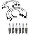 Denso 8mm Wire Set & 6 U-Groove Spark Plugs Kit for Mazda 3.0L V6
