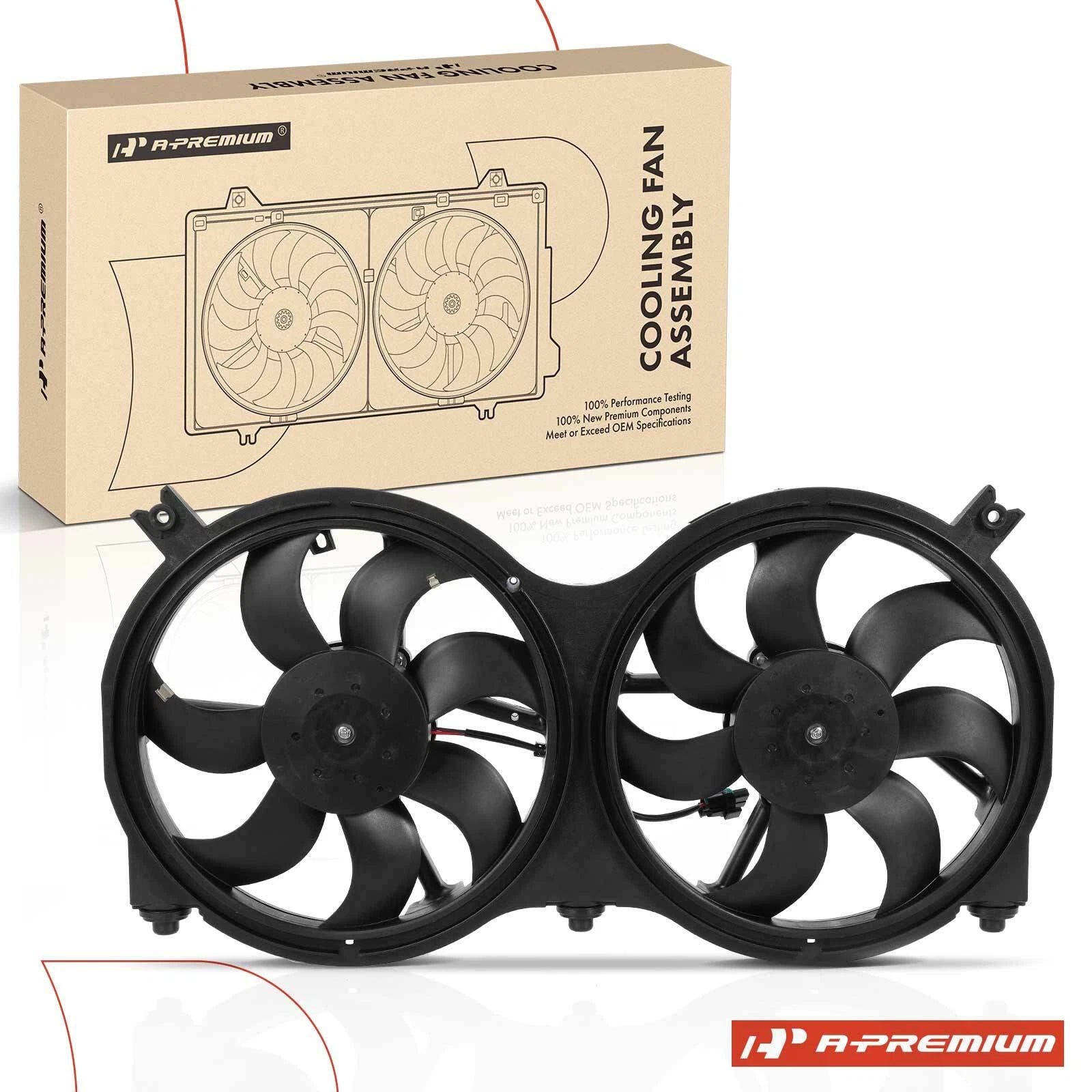 Dual Cooling Fan Assembly for Nissan Pathfinder, Infiniti QX60, JX35 (2013–2020)