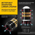 2X 3157 Yellow Amber LED Turn Signal Bulb for (4057 4157)