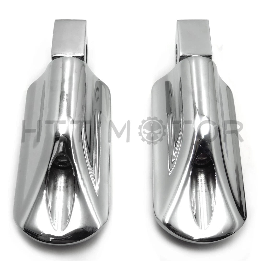 Chrome Skull Rubber Footpeg for Kawasaki ZX-6R ZX-14R (2000–2016)