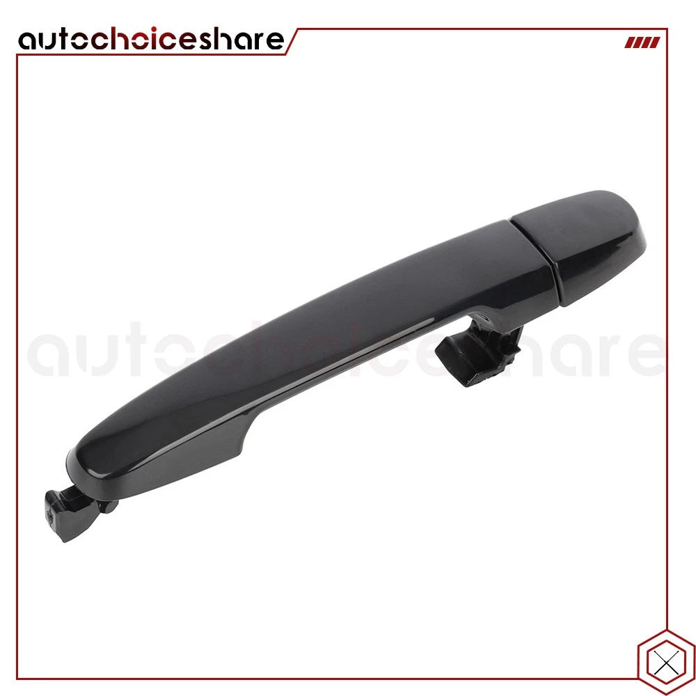 Set of 2 Black Exterior Door Handles for Toyota Corolla (2003–2013)
