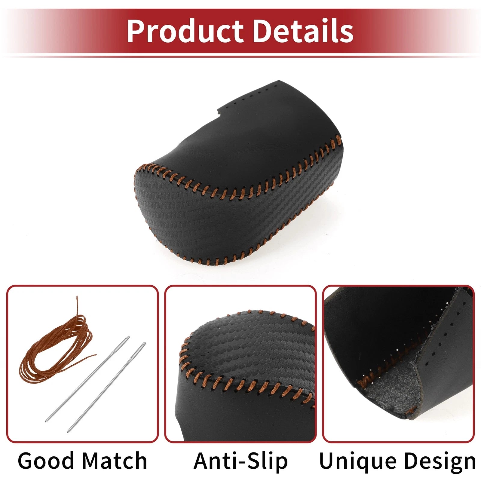 1 Pcs Gear Shift Knob Cover for Honda HR-V (2023–2024) Black Carbon Fiber