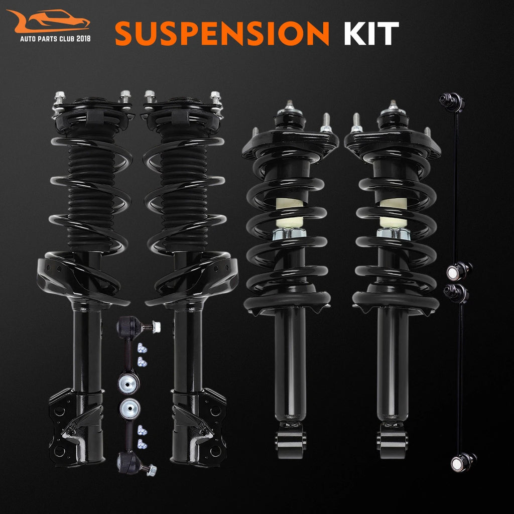 Front Rear Struts with Coil Spring Assembly Sway Bars Kit for Honda CR-V (2012-2014)