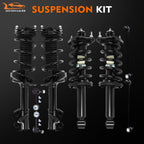 Front Rear Struts with Coil Spring Assembly Sway Bars Kit for Honda CR-V (2012-2014)