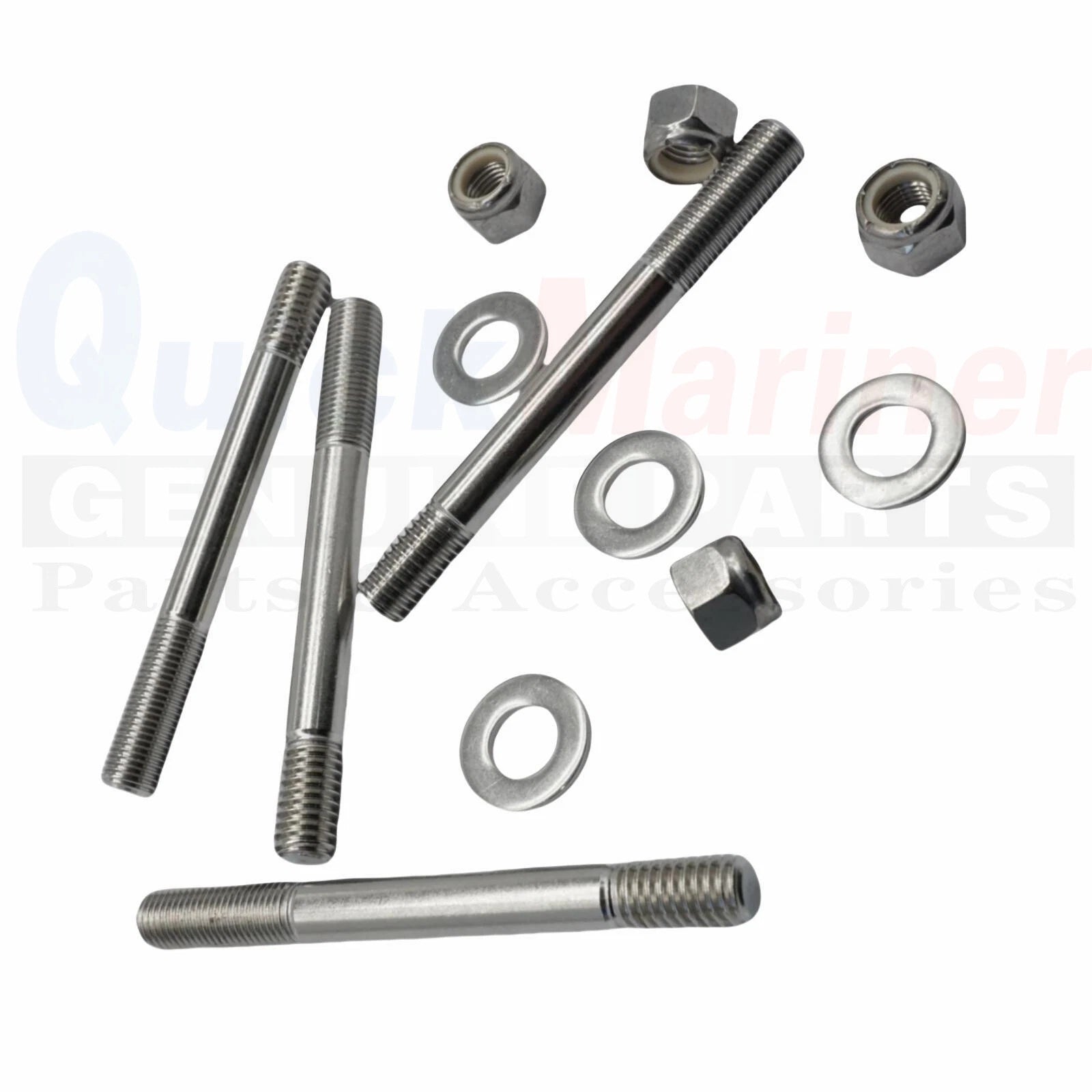 Set of 4 Stud Kit for Mercury-Mercruiser (16-866562, 16-56296)